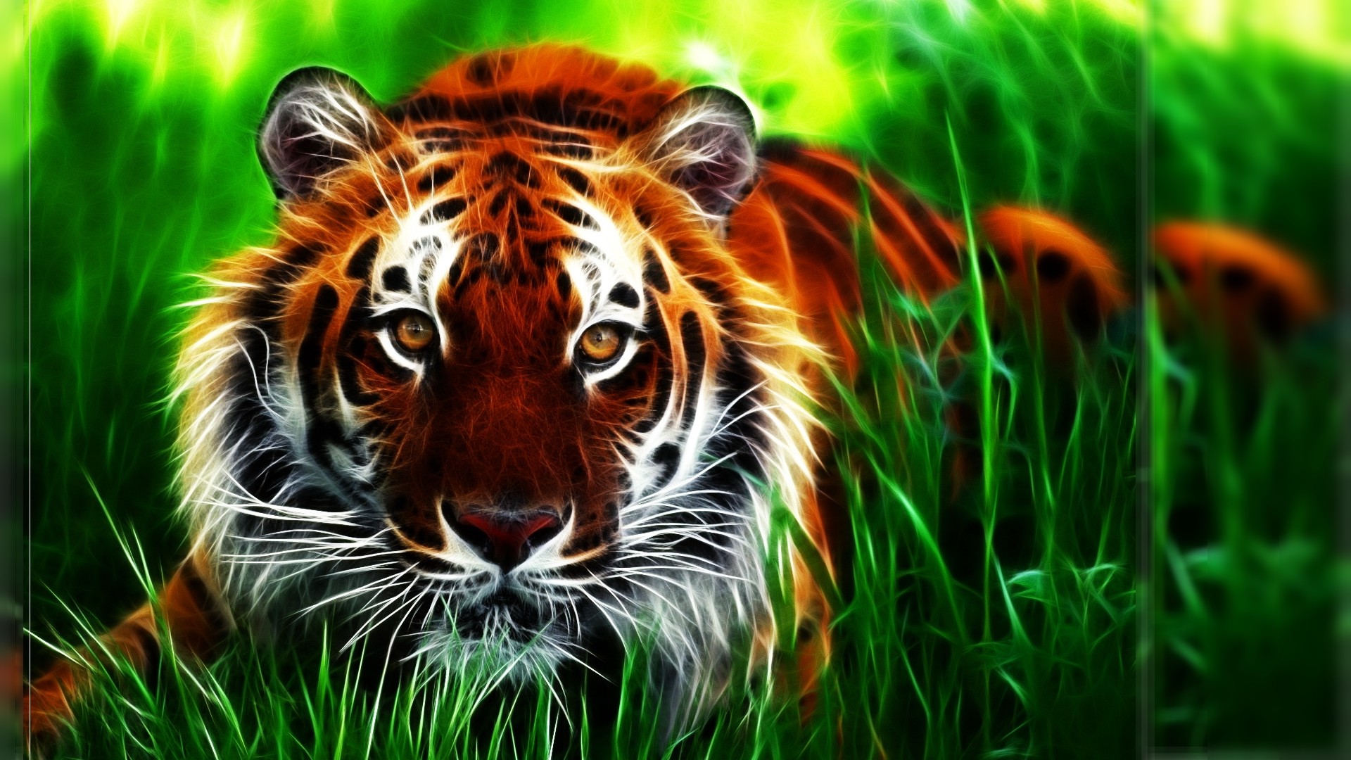 cool 3d tiger