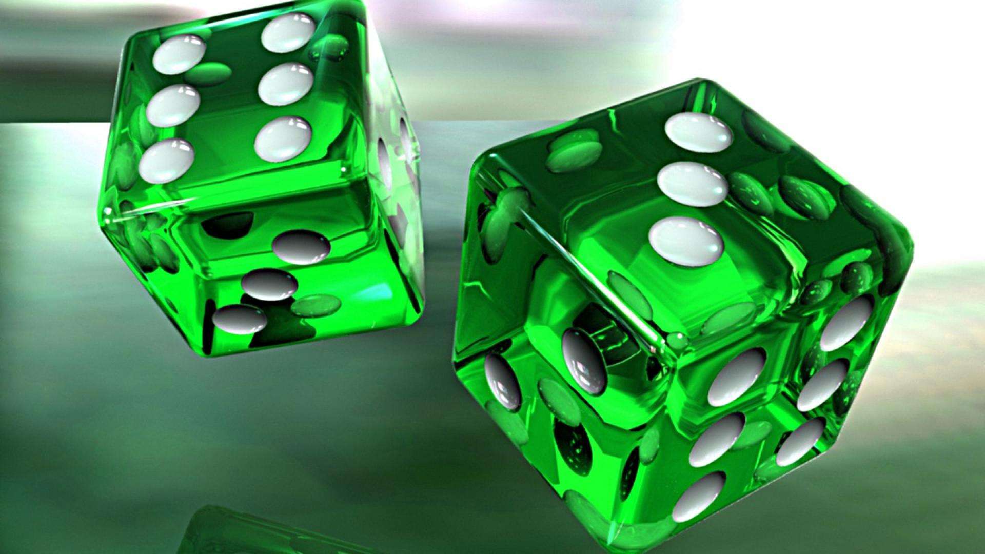 3d green glossy cubes