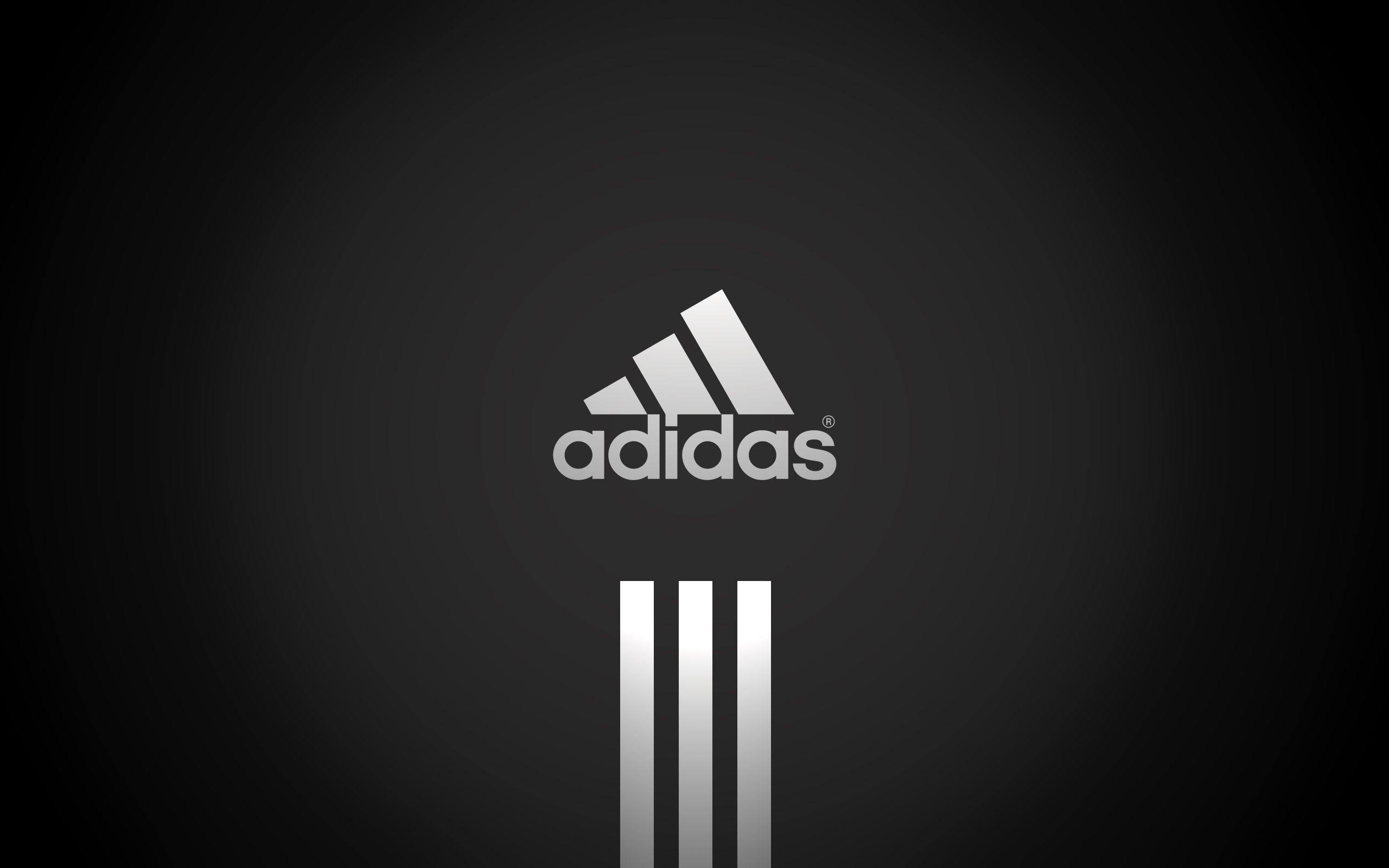 adidas logo black background