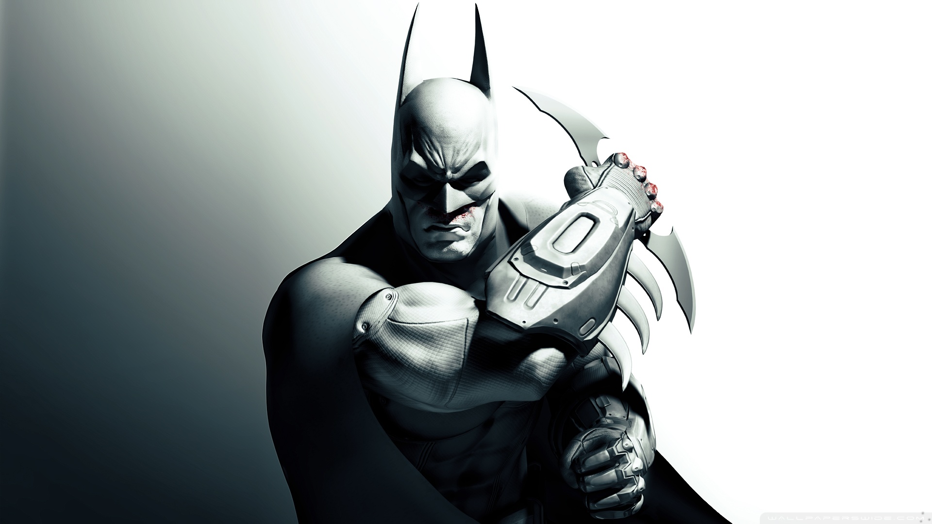 batman silver metalic black poster