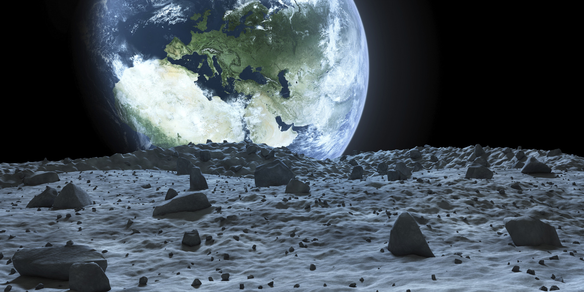 Planet Earth From Moon