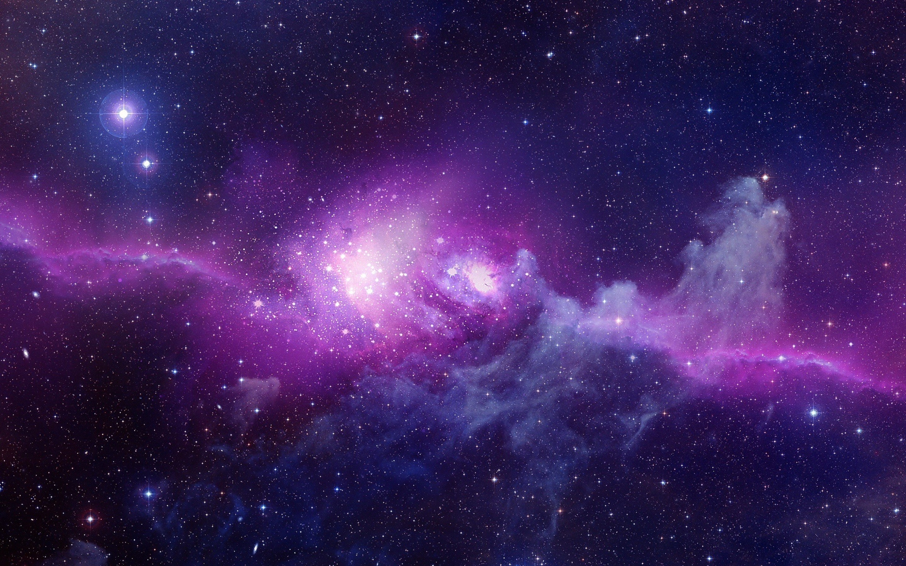 purple galaxy stars