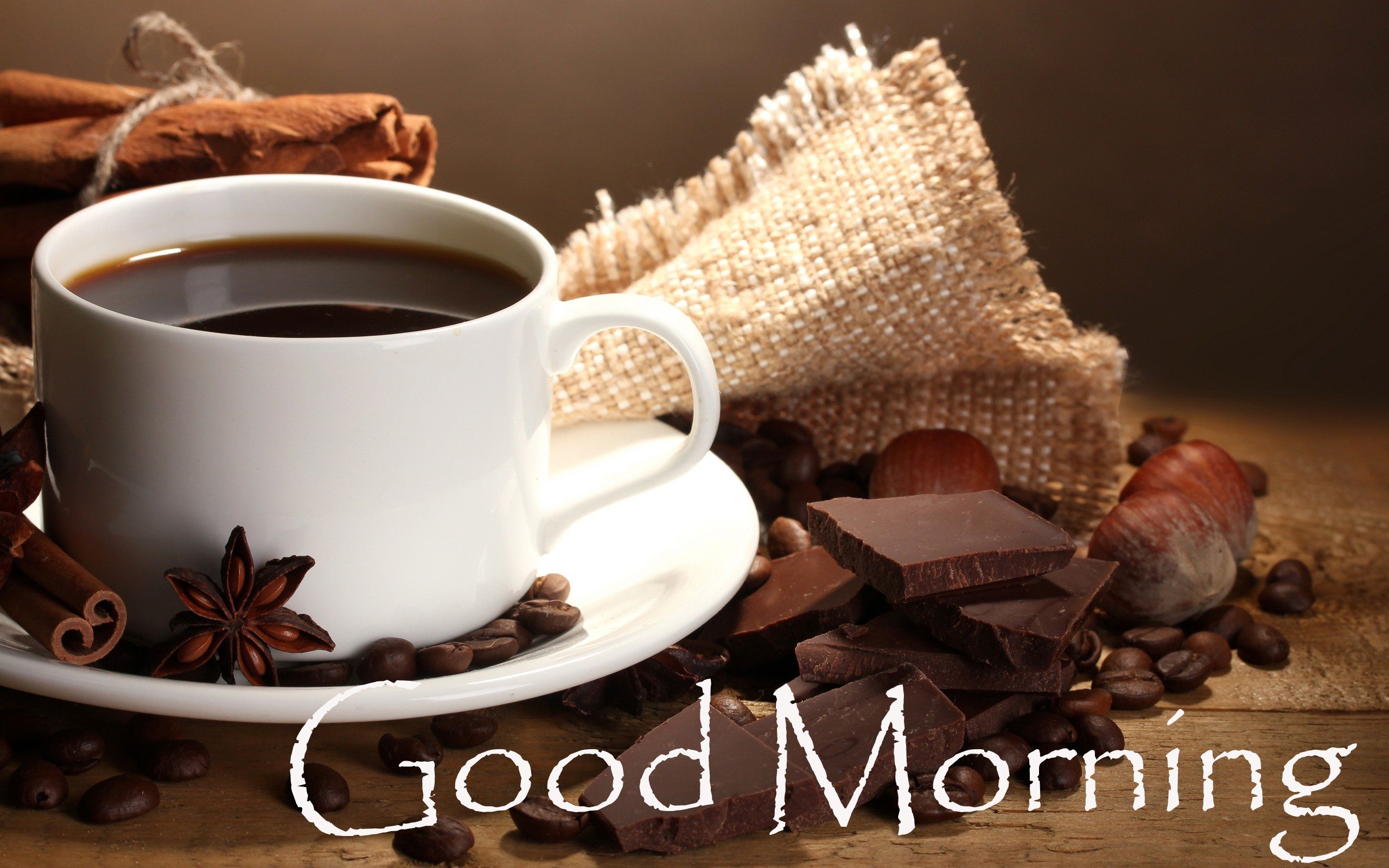 cup of coffee good morning chocolates