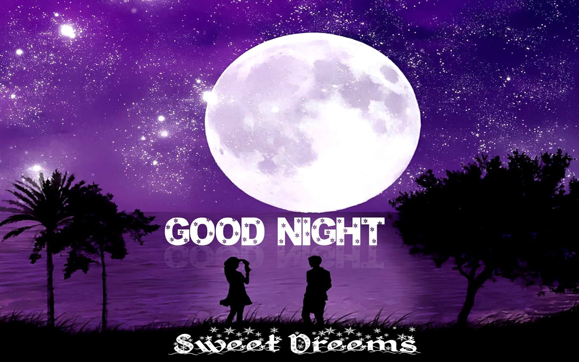 good night sweet dreams couple art