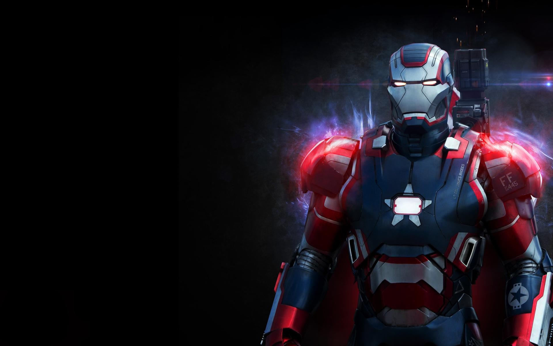 iron patriot black background