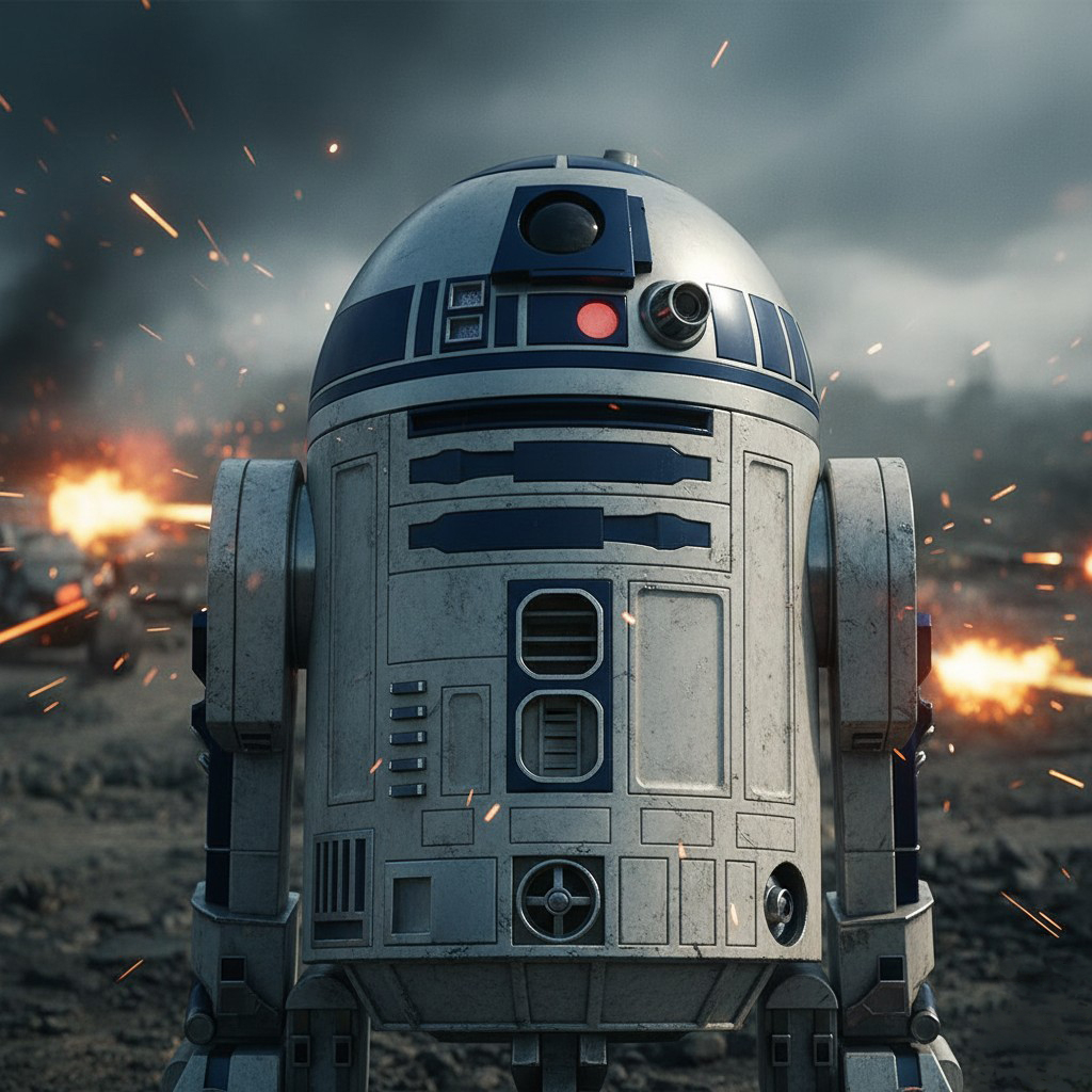 R2 D2 Battle Ready Wallpaper