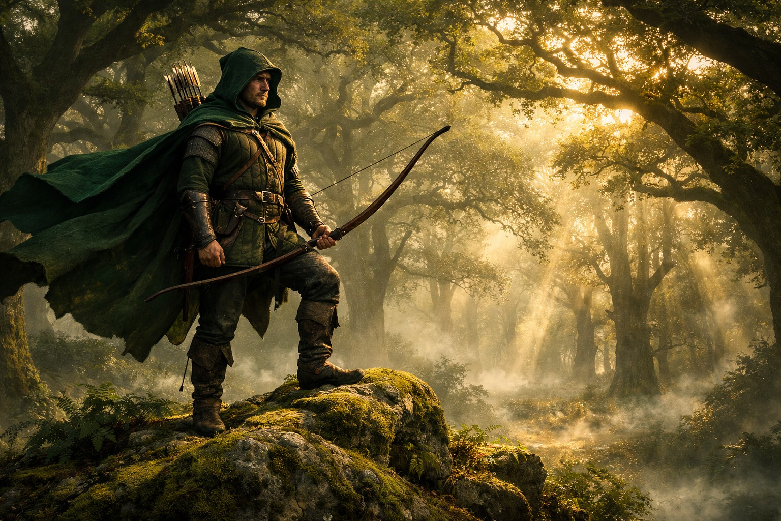 Legendary Robin Hood Medieval Archer Sherwood Forest Wallpaper
