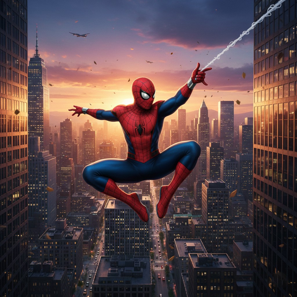 Spiderman Superhero Movie Visual Wallpaper