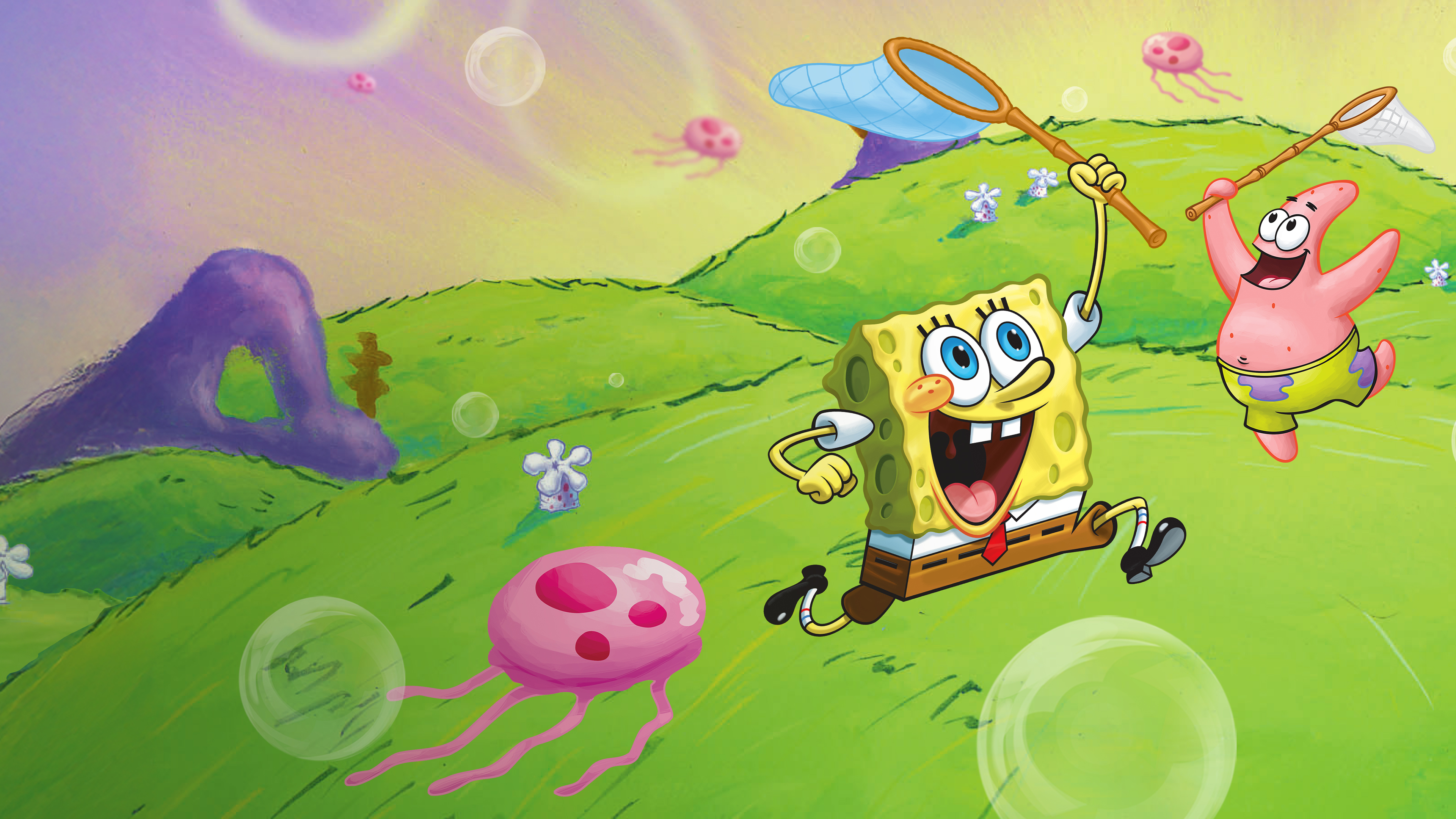 Spongebob Squarepants Famous Cartoon Wallpaper