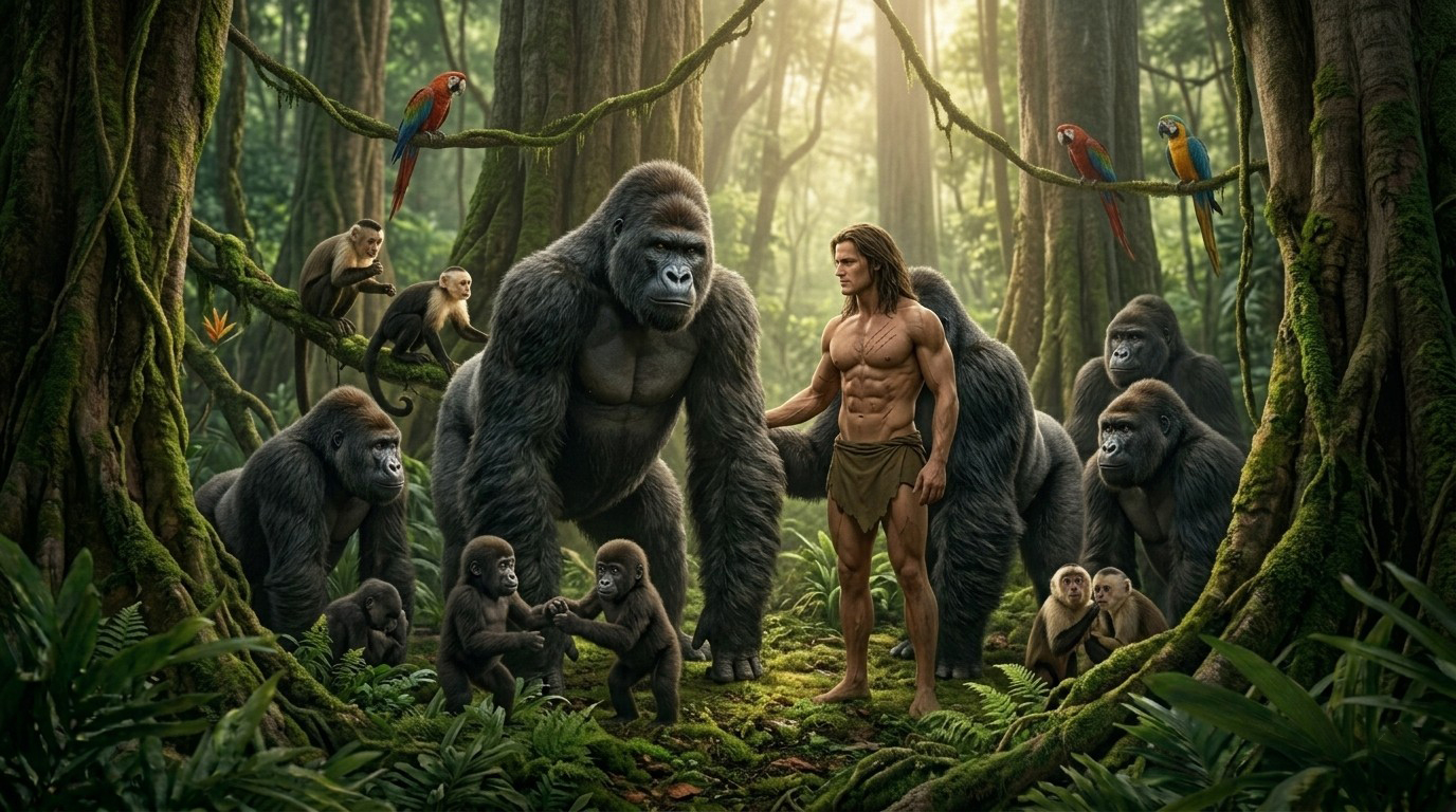 Human Raised By Apes Tarzan Wallpaper