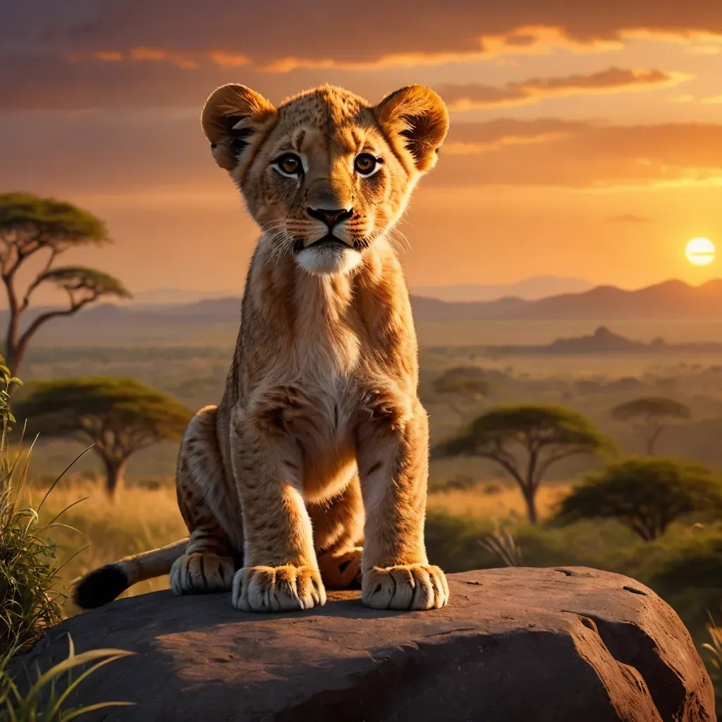 Young Cub Adventure The Lion King Wallpaper