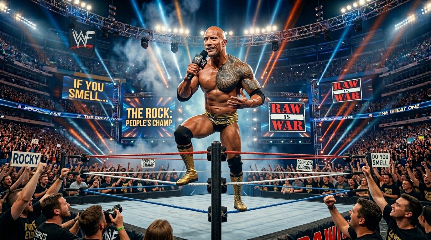 Microphone Promo Moment The Rock Wallpaper