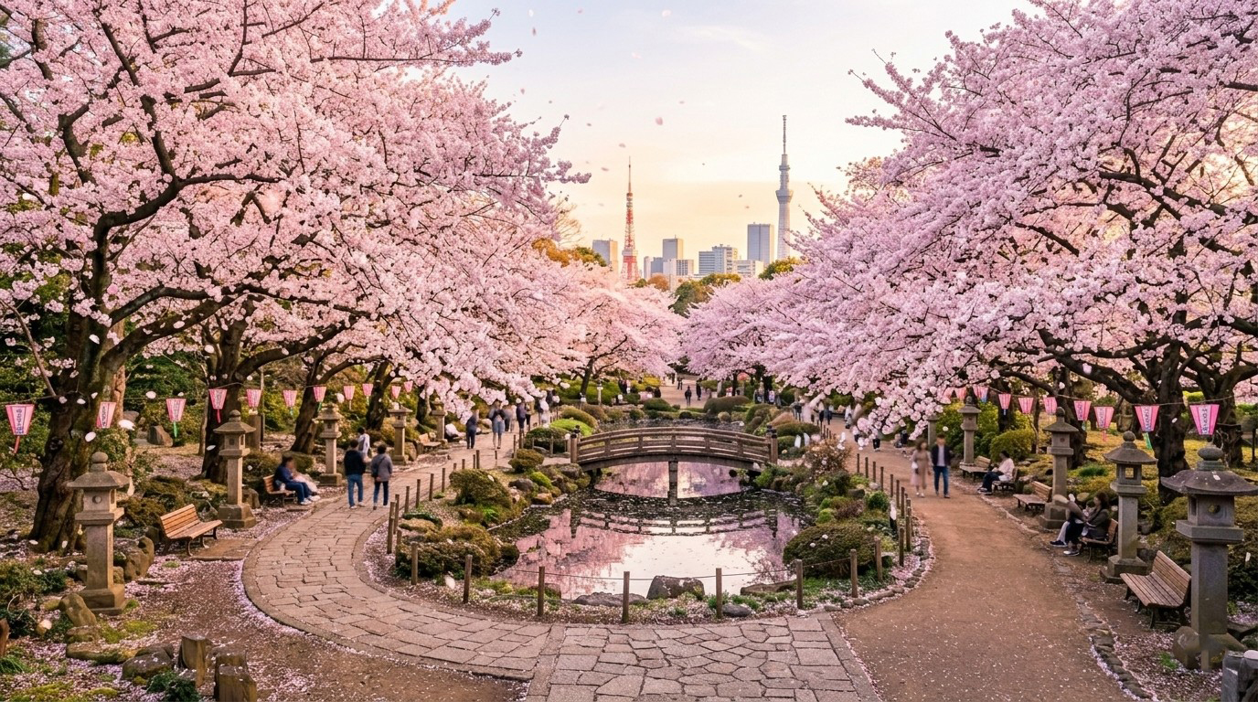 Cherry Blossom Season Tokyo Wallpaper
