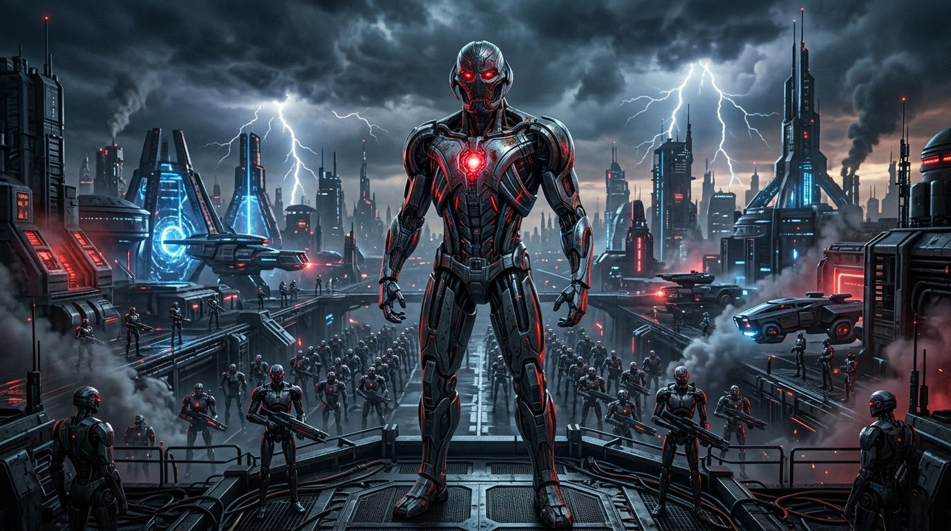 Futuristic Machine Overlord Ultron Wallpaper