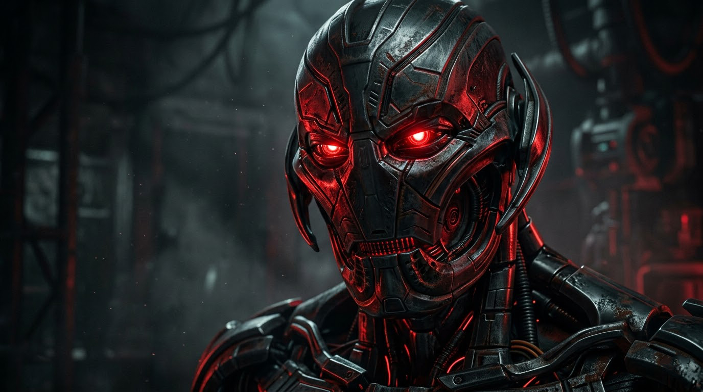 Glowing Eyes Menace Ultron Wallpaper