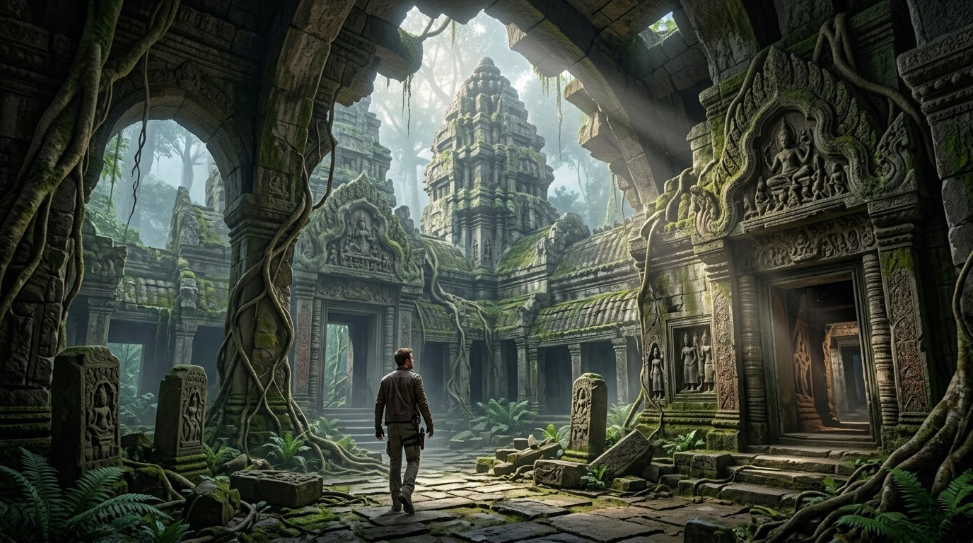 Ancient Ruins Exploration Uncharted Wallpaper