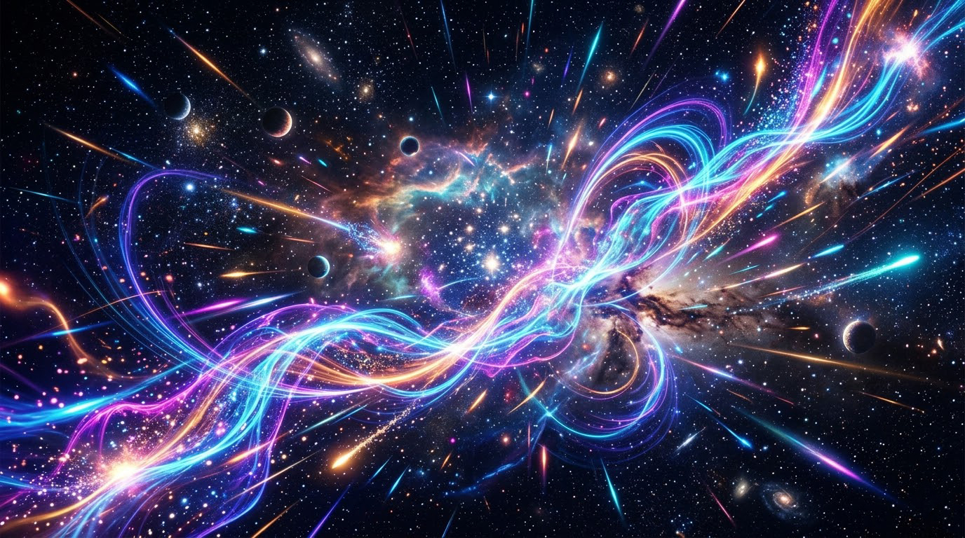 Interstellar Light Show Universe Wallpaper
