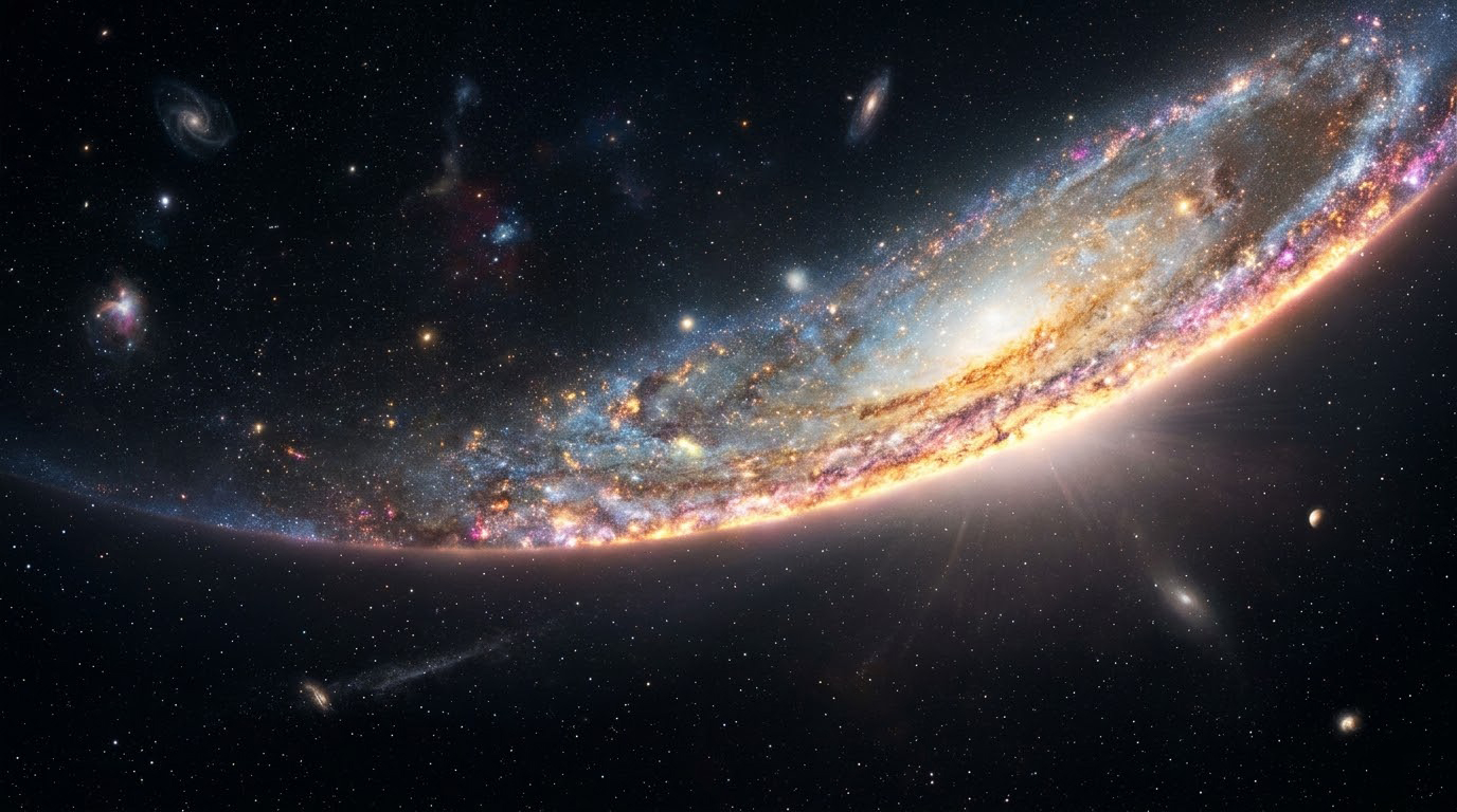 Vast Cosmic Horizon Universe Wallpaper