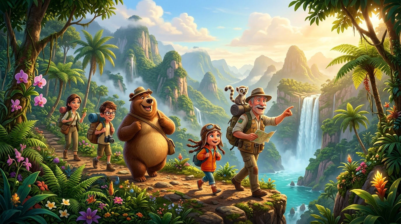 Wilderness Adventure Friends Up Wallpaper