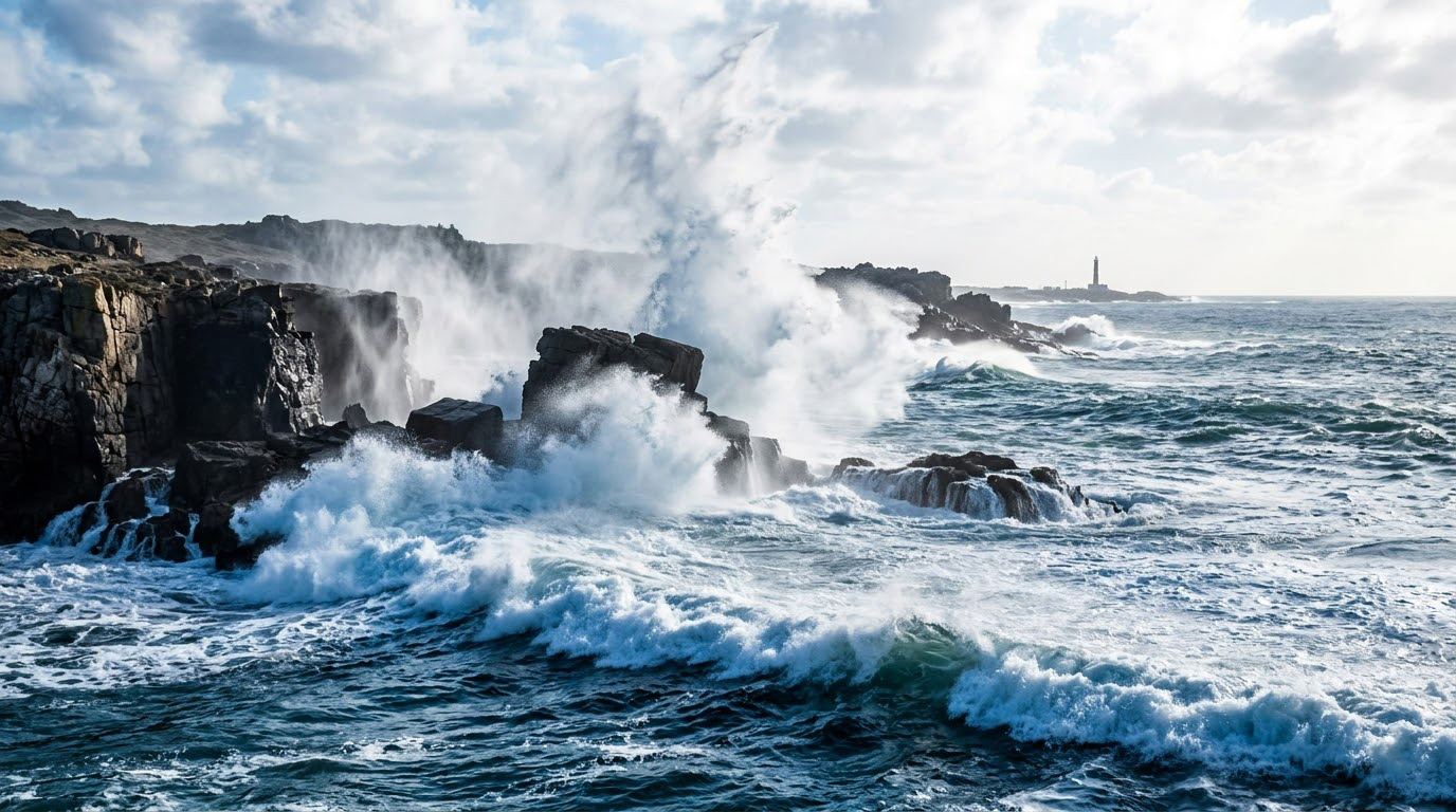 Atlantic Ocean Shoreline Uruguay Wallpaper