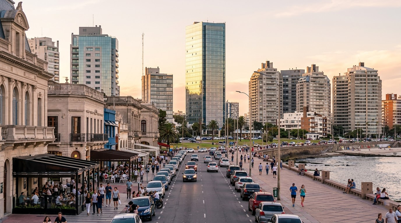 Montevideo City Life Uruguay Wallpaper