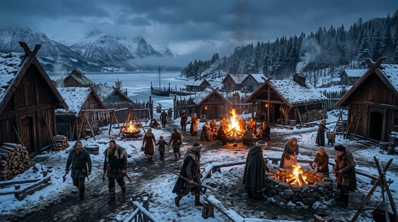 Medieval Norse Culture Vikings Wallpaper