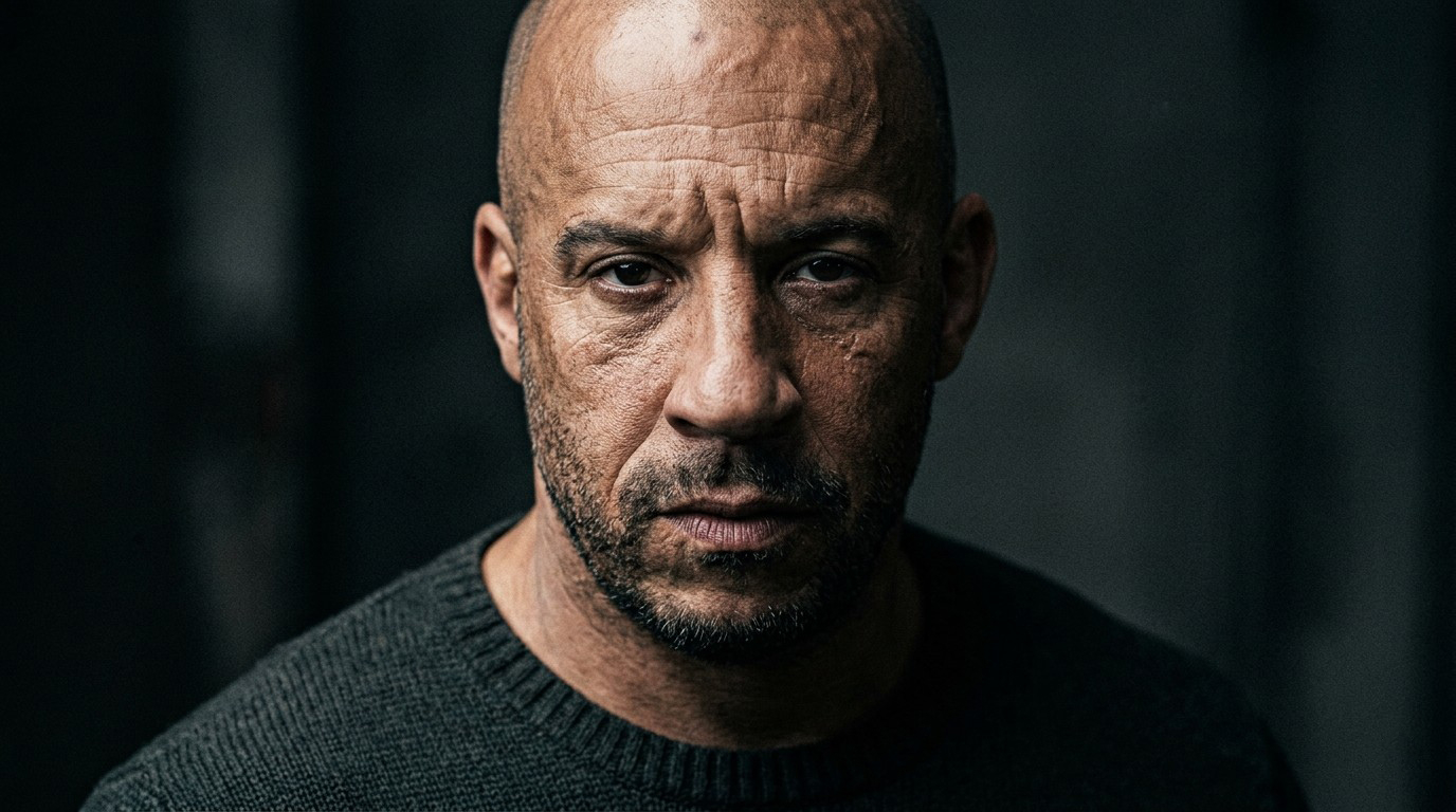 Intense Look Closeup Vin Diesel Wallpaper
