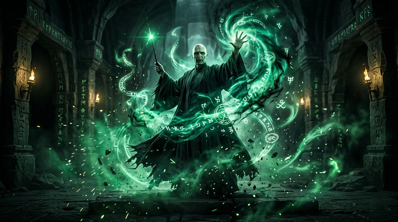 Sinister Magic Aura Voldemort Wallpaper