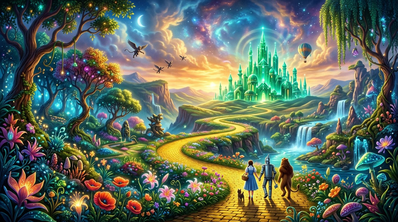 Magical Land Of Oz Wizard Of Oz Wallpaper