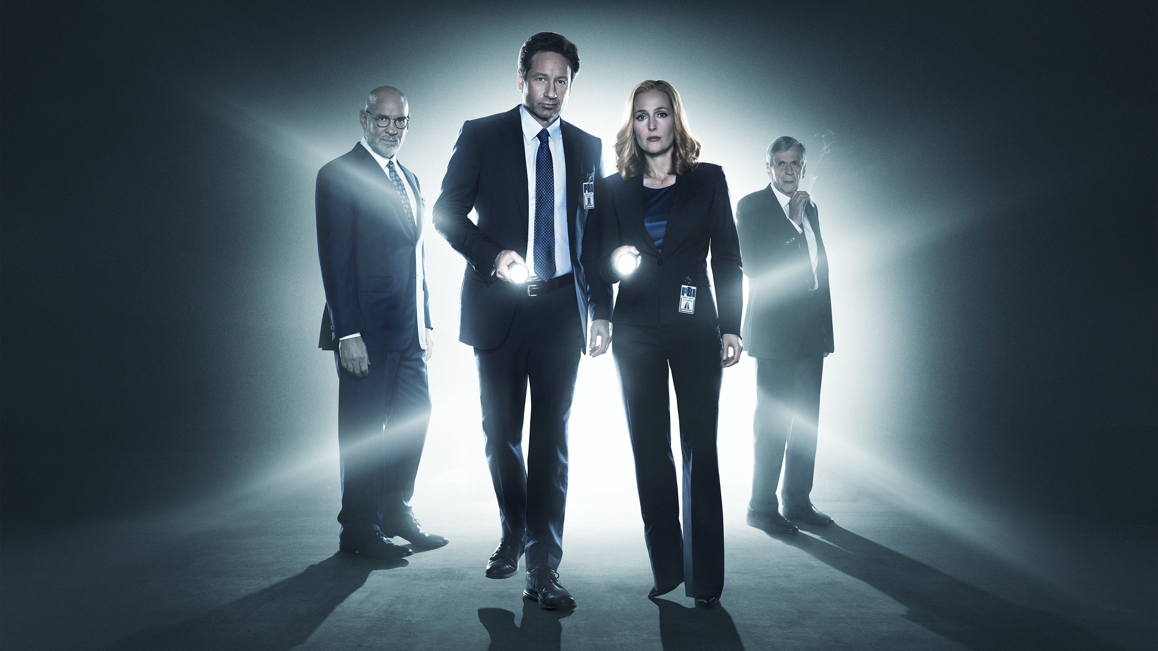 X Files Agents Mulder Scully Investigation Team Poster Wallpaper