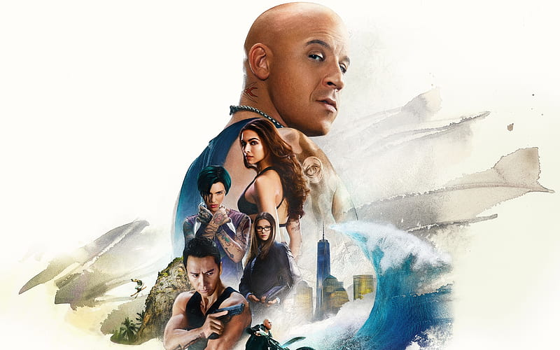 Xander Cage Xxx Return Of Xander Cage Cast Collage Poster Wallpaper