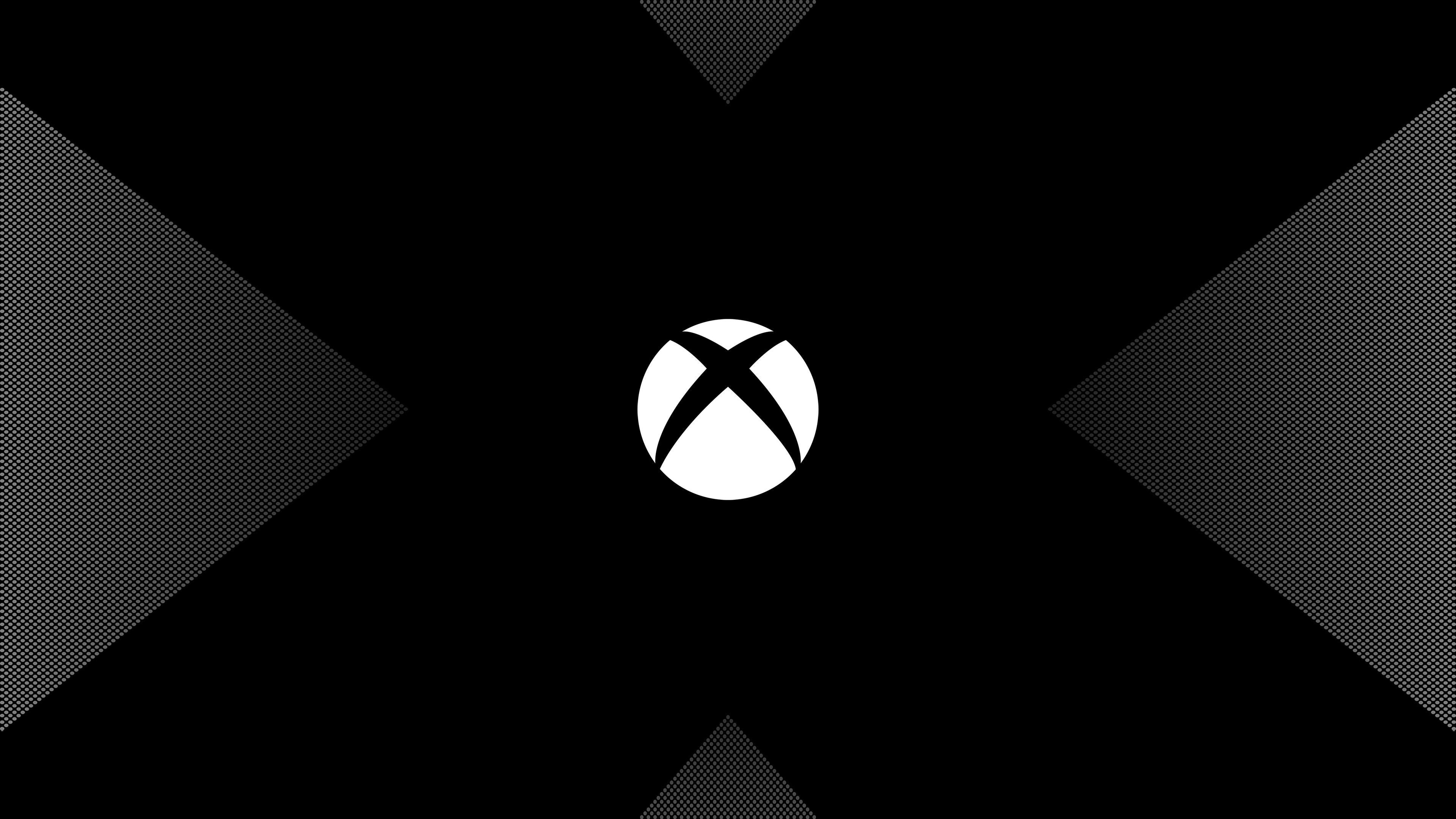 Xbox Logo Minimal Black Background Abstract Design Wallpaper