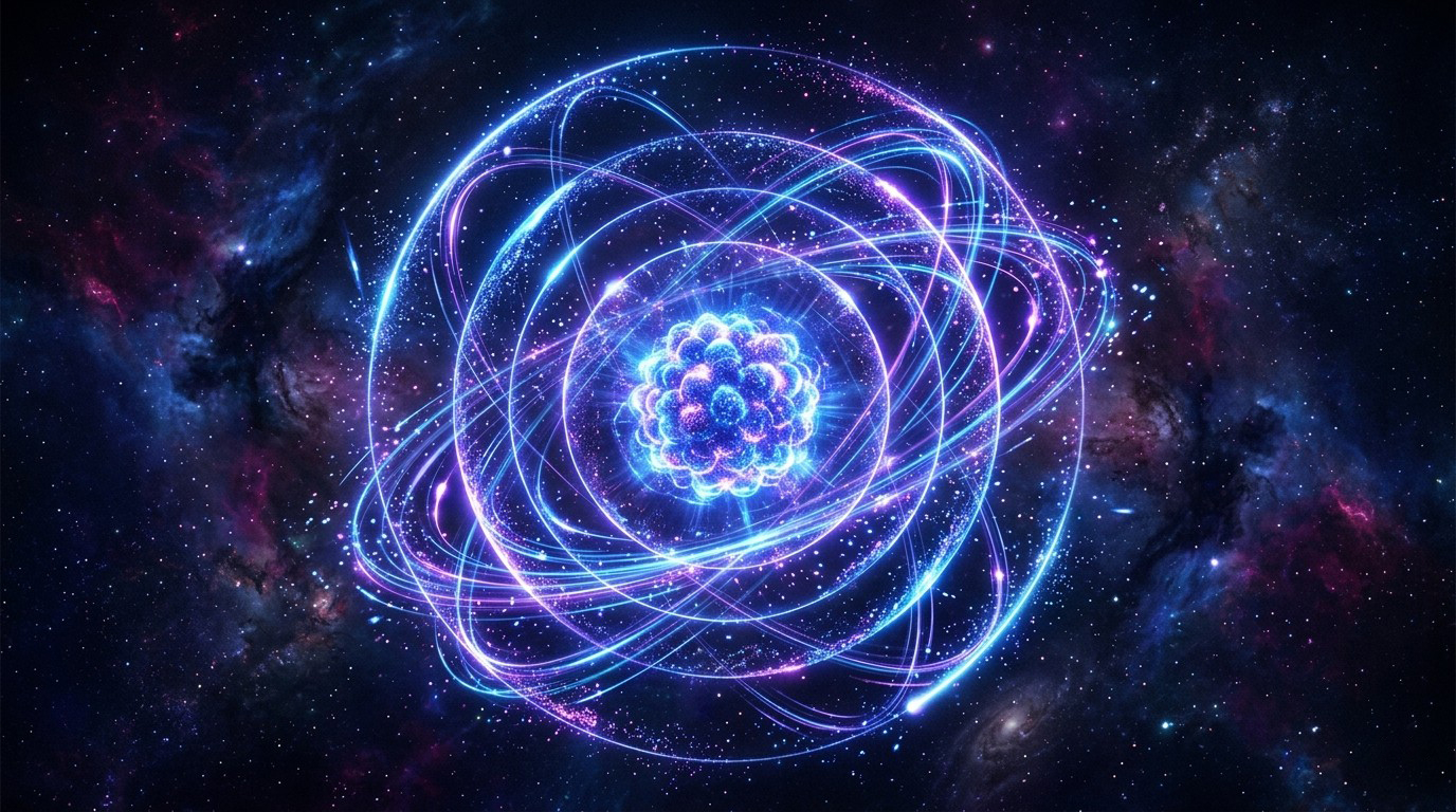 Abstract Atomic Structure Xenon Wallpaper