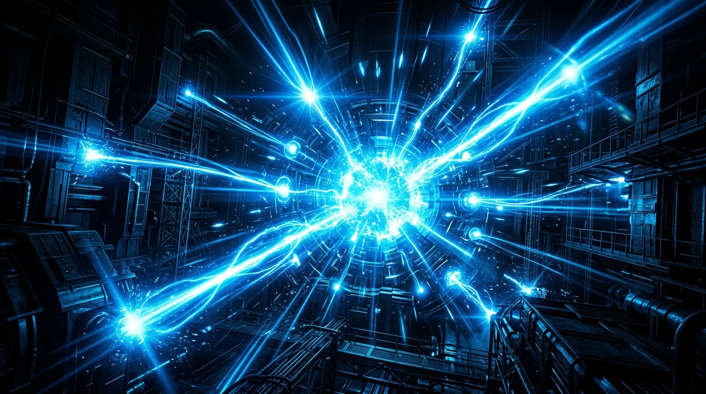 Electric Blue Light Xenon Wallpaper