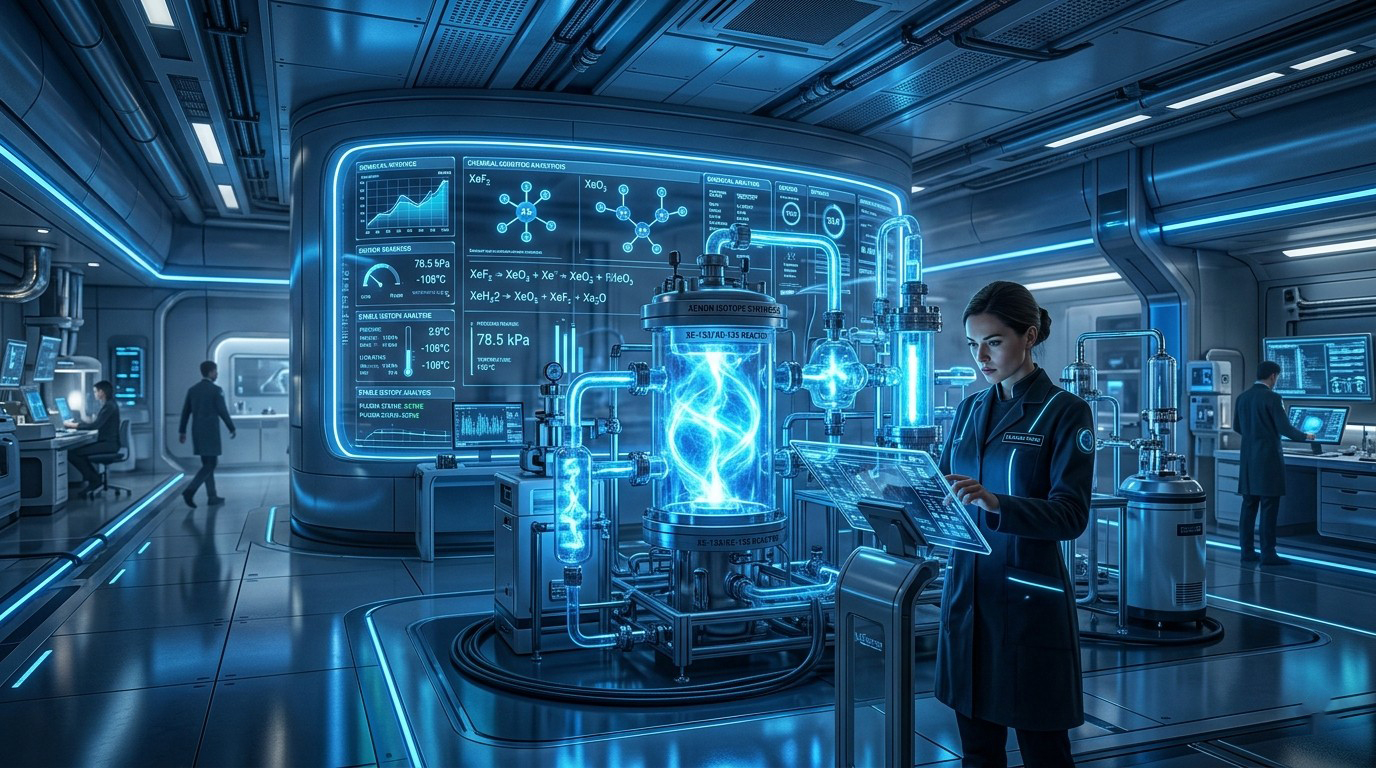 Futuristic Chemical Aesthetic Xenon Wallpaper