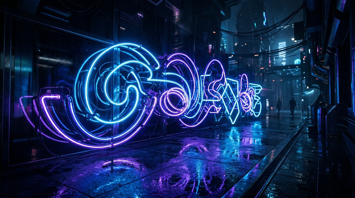 Neon Style Light Effect Xenon Wallpaper
