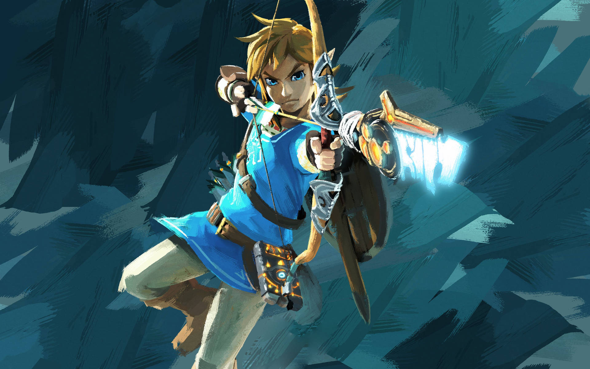Zelda Link Archer Bow Action Hero Fantasy Game Art Wallpaper