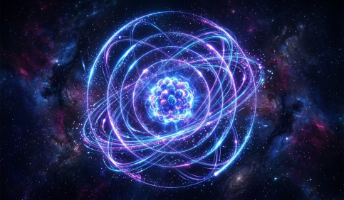 abstract atomic structure xenon