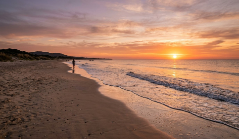 coastal beaches sunset uruguay