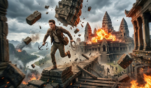 high stakes chase sequence uncharted