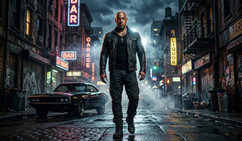 hollywood action hero vin diesel