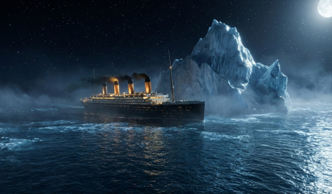 iceberg collision night drama titanic