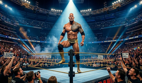 legendary wrestling icon the rock
