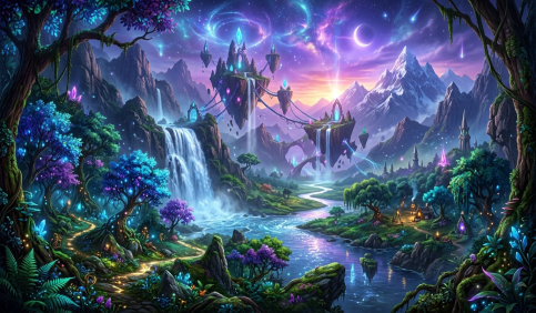 magical azeroth landscape world of warcraft