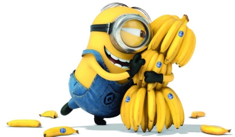 minions holding bananas