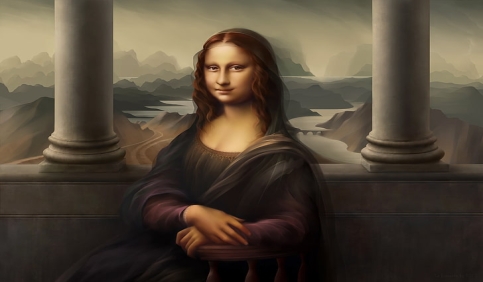 monalisa museum wall