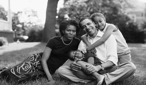 obama family moment