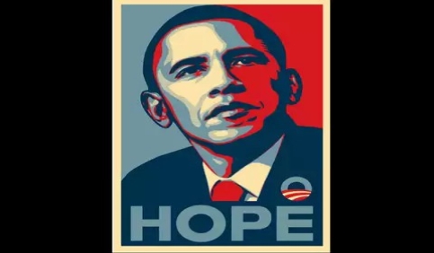 obama hope campaign poster