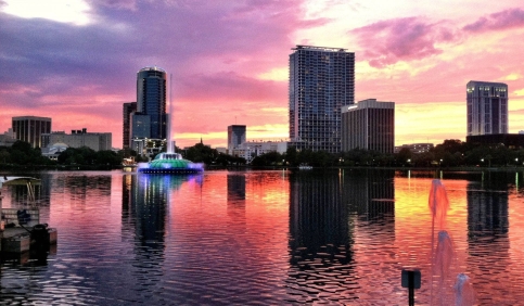 orlando florida sunset