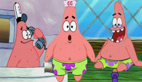 patrick star goofy expression